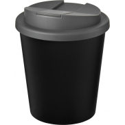 Kubek Americano® Espresso Eco z recyklingu o pojemności 250 ml z pokrywą odporną na zalanie , czarny, szary