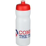 Bidon Baseline® Plus o pojemności 650 ml, czerwony, biały