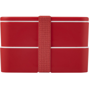 MIYO dwupoziomowe pudełko na lunch, czerwony