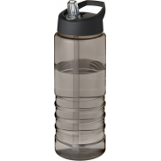 H2O Active® Eco Treble bidon z pokrywką z tutką o pojemności 750 ml , szary, czarny