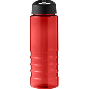 H2O Active® Eco Treble bidon z pokrywką z tutką o pojemności 750 ml , czerwony, czarny