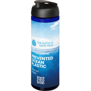 H2O Active® Eco Vibe 850 ml, bidon sportowy z odchylaną pokrywką, niebieski, czarny