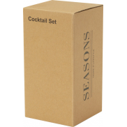 Gaudie shaker do koktajli ze stali nierdzewnej z recyklingu, biały