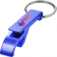 Tao otwieracz do butelek i puszek z łańcuchem do kluczy wykonany z aluminium pochodzącego z recyklingu z certyfikatem RCS , nieb
