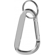 Timor brelok do kluczy z karabińczykiem wykonany z aluminium z recyklingu, szary