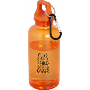 Oregon butelka na wodę o pojemności 400 ml z karabińczykiem wykonana z tworzyw sztucznych pochodzących z recyklingu z certyfi, p