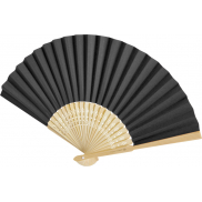 Wachlarz Carmen z bambusa i papieru, czarny