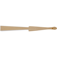 Wachlarz Manuela z drewna i poliestru, biały