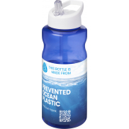 H2O Active® Eco Big Base bidon o pojemności 1 litra z wieczkiem z dzióbkiem, niebieski, biały