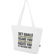 Panama torba na zakupy o pojemności 20 l wykonana z materiałów z recyklingu z certyfikatem GRS, biały