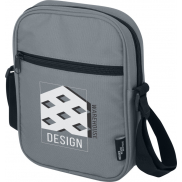 Byron torba na ramię o pojemności 2 l wykonana z materiałów z recyklingu z certyfikatem GRS, szary