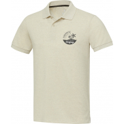 Emerald koszulka polo unisex z recyklingu z krótkim rękawem, xl, piasek pustyni