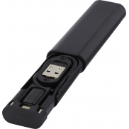 Whiz modułowy kabel do ładowania z tworzyw sztucznych pochodzących z recyklingu , czarny