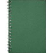 Desk-Mate® kolorowy kołonotatnik A6 z materiałów z recyklingu, zielony