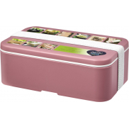 MIYO Renew jednoczęściowy lunchbox, różowy, biały