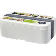 MIYO Renew jednoczęściowy lunchbox, biały, szary