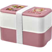MIYO Renew dwuczęściowy lunchbox, różowy, biały