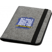 Ross etui na paszport RPET RFID wykonane z materiałów z recyklingu z certyfikatem GRS, szary