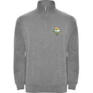 Aneto bluza rozpinany pod szyją na suwak, xl, szary