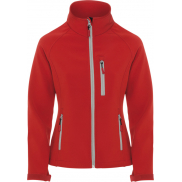 Antartida damska kurtka typu softshell, 2xl, czerwony
