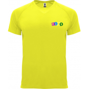 Bahrain sportowa koszulka dziecięca z krótkim rękawem, 4, żółty