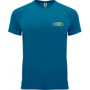 Bahrain sportowa koszulka dziecięca z krótkim rękawem, 12, niebieski