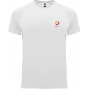 Bahrain sportowa koszulka dziecięca z krótkim rękawem, 8, biały