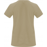 Bahrain sportowa koszulka damska z krótkim rękawem, l, brazowy