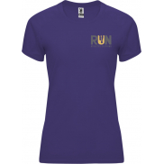 Bahrain sportowa koszulka damska z krótkim rękawem, xl, fioletowy