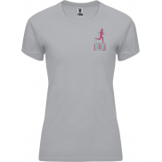 Bahrain sportowa koszulka damska z krótkim rękawem, l, szary