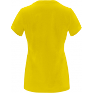 Capri koszulka damska z krótkim rękawem, 2xl, żółty