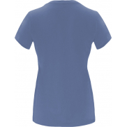 Capri koszulka damska z krótkim rękawem, 2xl, niebieski