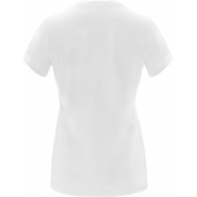 Capri koszulka damska z krótkim rękawem, s, biały