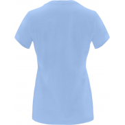 Capri koszulka damska z krótkim rękawem, 3xl, niebieski