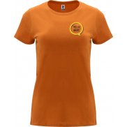 Capri koszulka damska z krótkim rękawem, 3xl, pomarańczowy