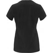 Capri koszulka damska z krótkim rękawem, 3xl, czarny