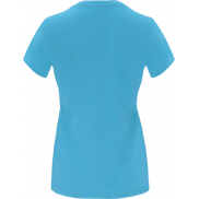 Capri koszulka damska z krótkim rękawem, 3xl, niebieski