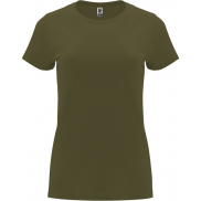 Capri koszulka damska z krótkim rękawem, 3xl, zielony