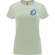 Capri koszulka damska z krótkim rękawem, 2xl, zielony