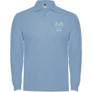 Estrella koszulka męska polo z długim rękawem, m, niebieski