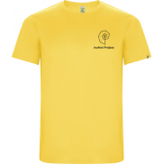 Imola sportowa koszulka męska z krótkim rękawem, 2xl, żółty