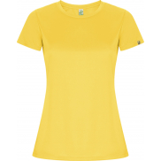Imola sportowa koszulka damska z krótkim rękawem, 2xl, żółty