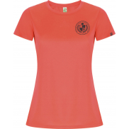 Imola sportowa koszulka damska z krótkim rękawem, 2xl, czerwony