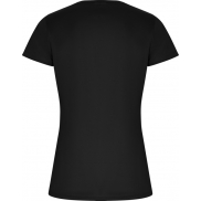 Imola sportowa koszulka damska z krótkim rękawem, 2xl, czarny