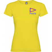 Jamaica koszulka damska z krótkim rękawem, 2xl, żółty