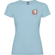 Jamaica koszulka damska z krótkim rękawem, 2xl, niebieski