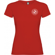 Jamaica koszulka damska z krótkim rękawem, xl, czerwony