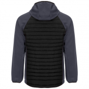 Minsk hybrydowa ocieplana kurtka unisex, s, czarny, szary