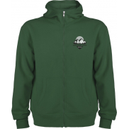Montblanc bluza unisex z kapturem z suwakiem na całej długości, 3xl, zielony