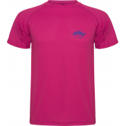Montecarlo sportowa koszulka dziecięca z krótkim rękawem, 12, różowy